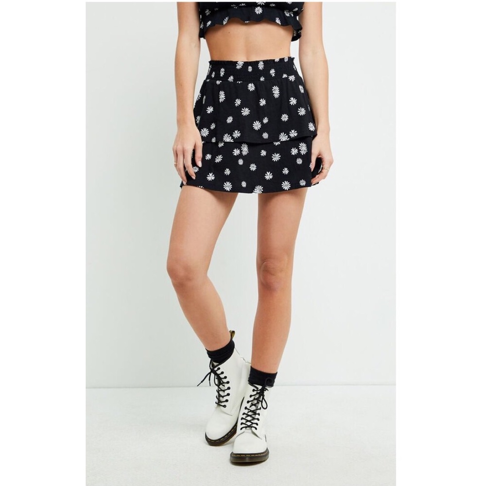 Me to We Tiered Mini Skirt